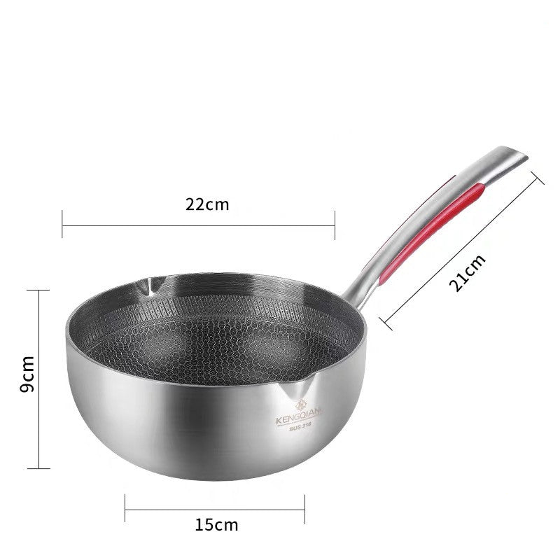 Stainless steel snow pan