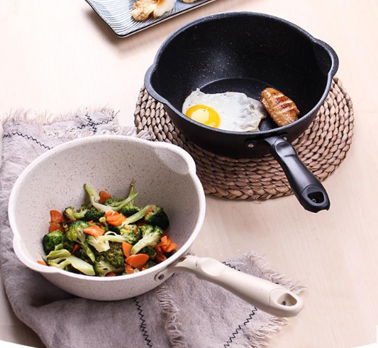 Pan small frying pan deep type home wok nougat pot non-stick pan