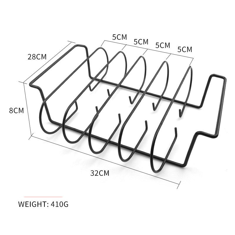 Portable Lamb Chop Grid Rack Courtyard Non-stick Grill