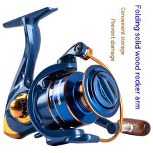 Carica l&#39;immagine nel visualizzatore di Gallery, All-metal Spinning Reel Outdoor Fishing Reel Reel For Telescopic Fishing Rod Fishing Reel