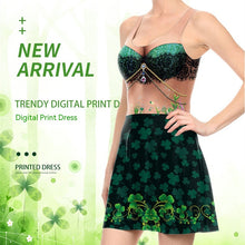 Charger l&#39;image dans la galerie, Oversized Women&#39;s St. Patrick&#39;s Day Printed A-line Dress