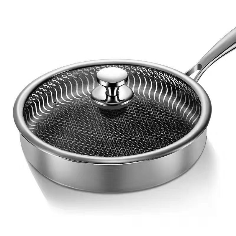 Stainless steel frying pan