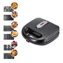 Laden Sie das Bild in den Galerie-Viewer, 6-in-1 Waffle Maker EU Plug Sandwich Maker Grill Breakfast Maker Doughnut Cake Maker Compact Kitchen Dining Kitchen Accessories