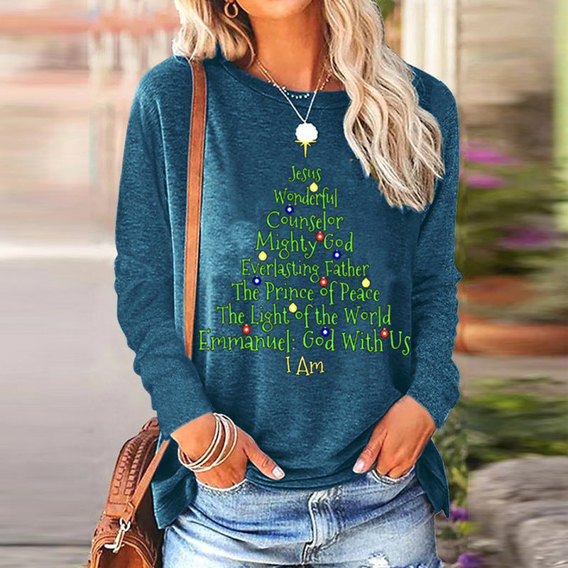 Round Neck T-shirt 3D Printed Short Sleeve Christmas Funny Pattern Women's Clothing