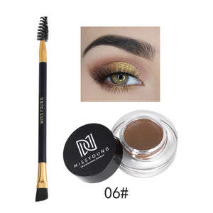 Waterproof Plastic Eyebrow Cream Eyebrow Brush Combination Set