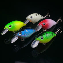 Laden Sie das Bild in den Galerie-Viewer, WALK FISH 5Pcs Lot Fishing Lure 5 Color Minnow Road Bait Small Fatty Fish Bait Fishing Gear Hard Bait Spinner Artificial Bait