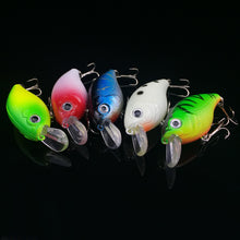 Laden Sie das Bild in den Galerie-Viewer, WALK FISH 5Pcs Lot Fishing Lure 5 Color Minnow Road Bait Small Fatty Fish Bait Fishing Gear Hard Bait Spinner Artificial Bait