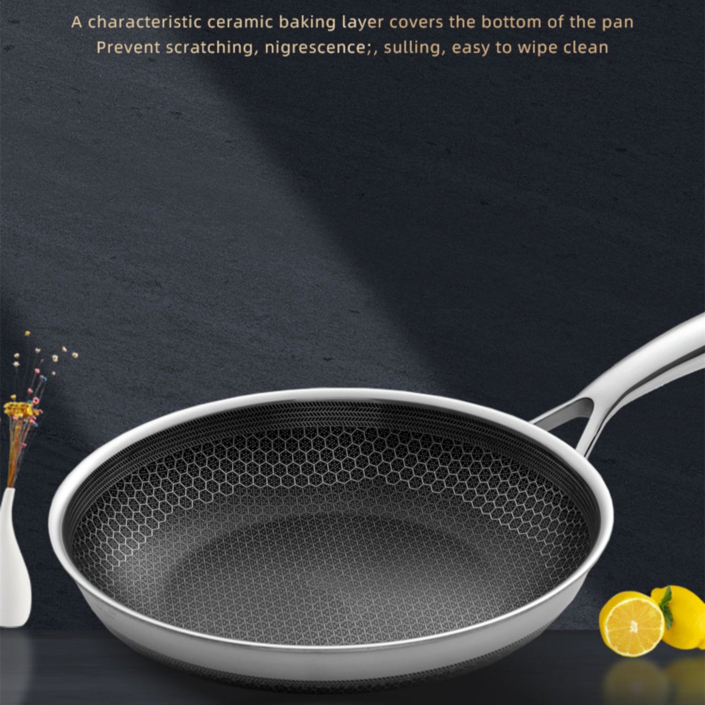 Stainless Steel Household Steak Omelet Pancake Pan