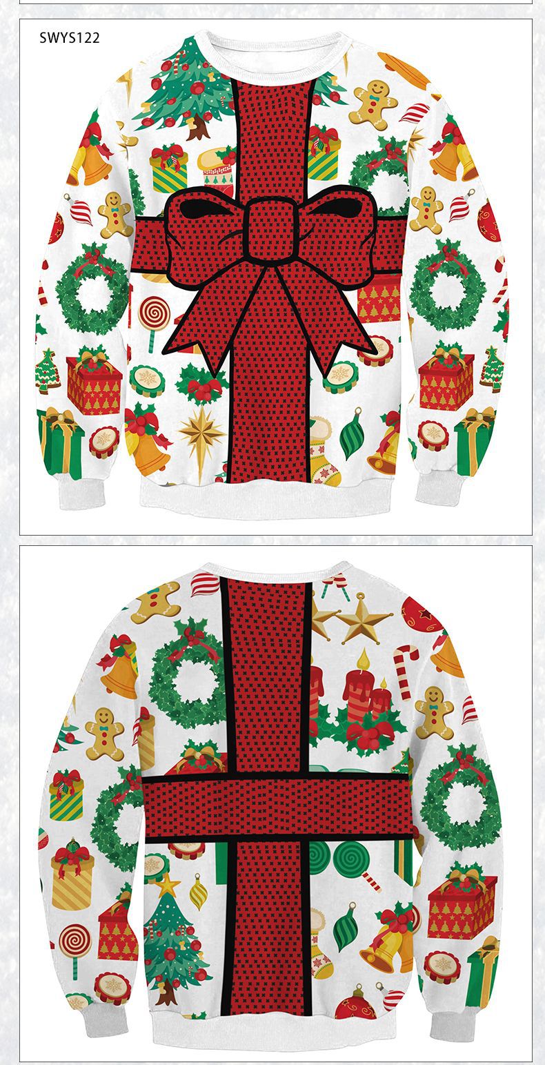 Spring Christmas Digital Printing Sweater