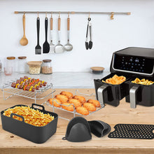 画像をギャラリービューアに読み込む, Air Fryer Accessories Rectangular Set Double Pot Grill