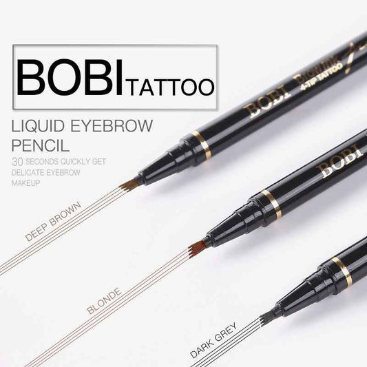 Slim Eye Black Four Pronged Eyebrow Pencil Three In One Set