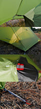 Cargar imagen en el visor de la galería, Silicon coated double tip single tip poleless tent rainproof