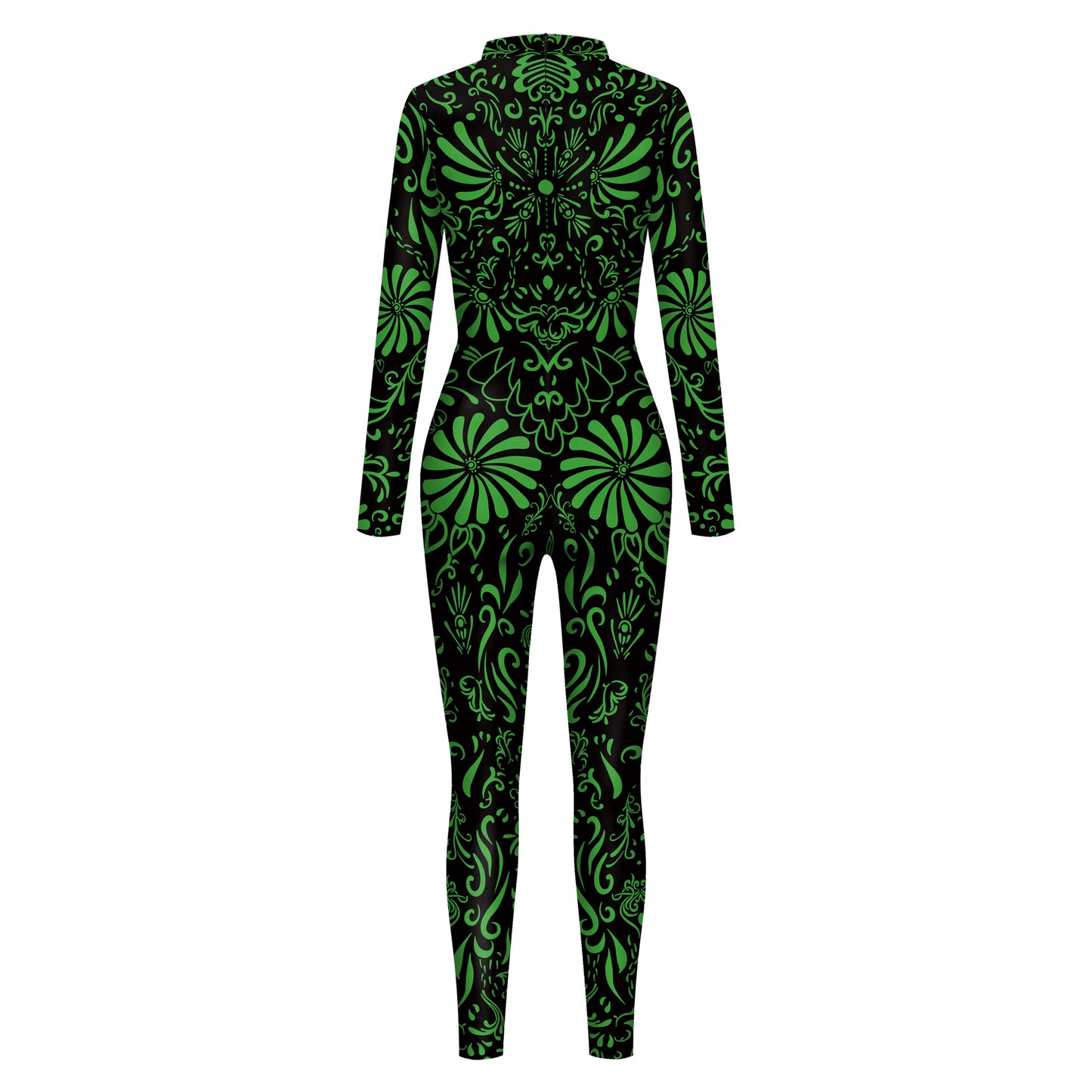 Women's Halloween Digital Printing Tight Jumpsuit