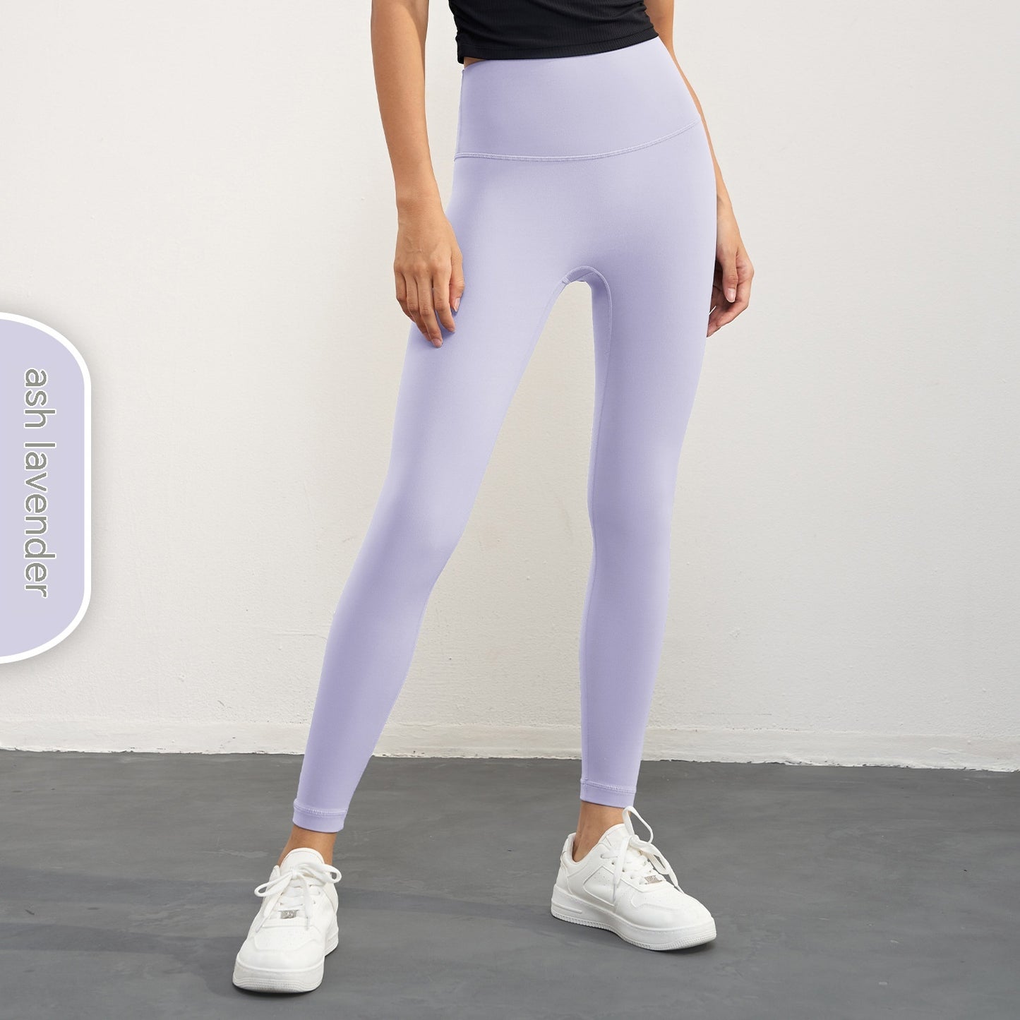 Women's Fashion Casual Pure Color Tight Peach Hip Raise Yoga Pants