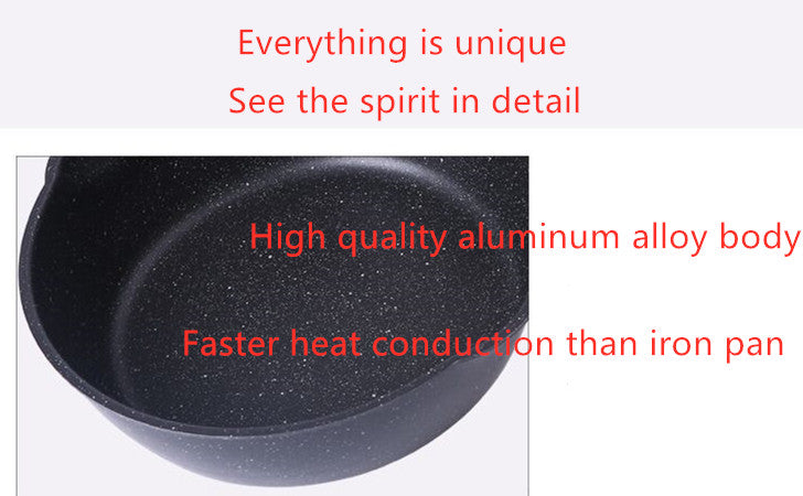 Pan small frying pan deep type home wok nougat pot non-stick pan