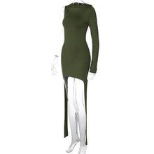 Load image into Gallery viewer, Fashion Solid Color Long Sleeve Slim-fit Sheath Dress For Women