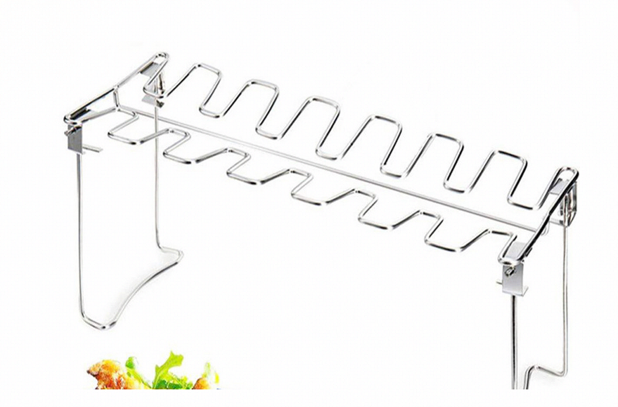 Galvanized Chicken Leg Rack Folding Grill