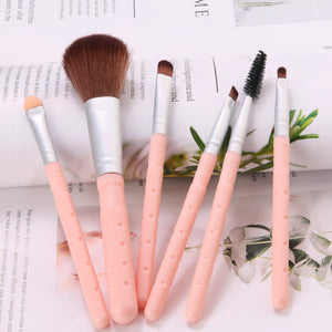 Set Of 6 Loose Powder Blush  Eye Shadow Brush Stick