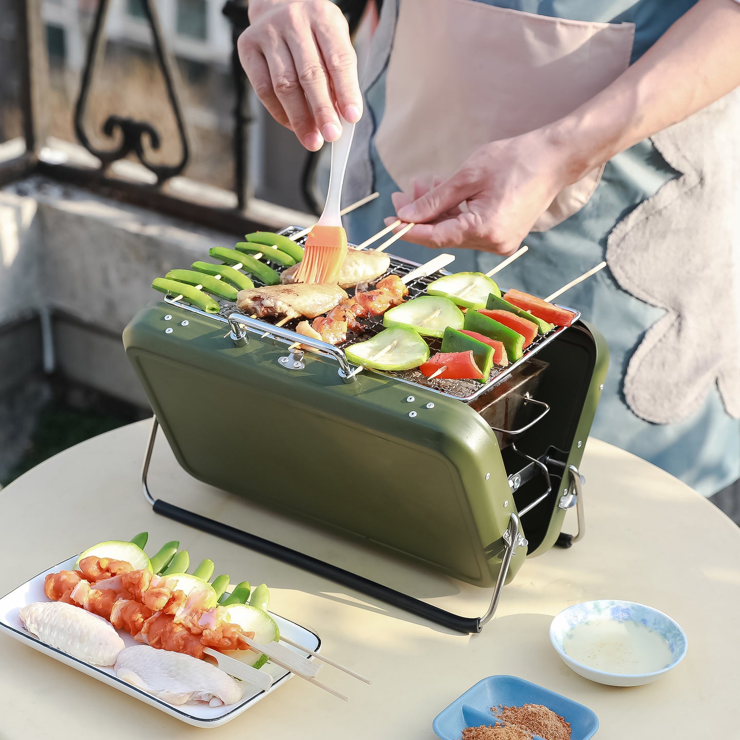 Easy Travel Portable Charcoal Outdoor Grill