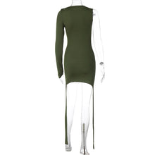 Load image into Gallery viewer, Fashion Solid Color Long Sleeve Slim-fit Sheath Dress For Women