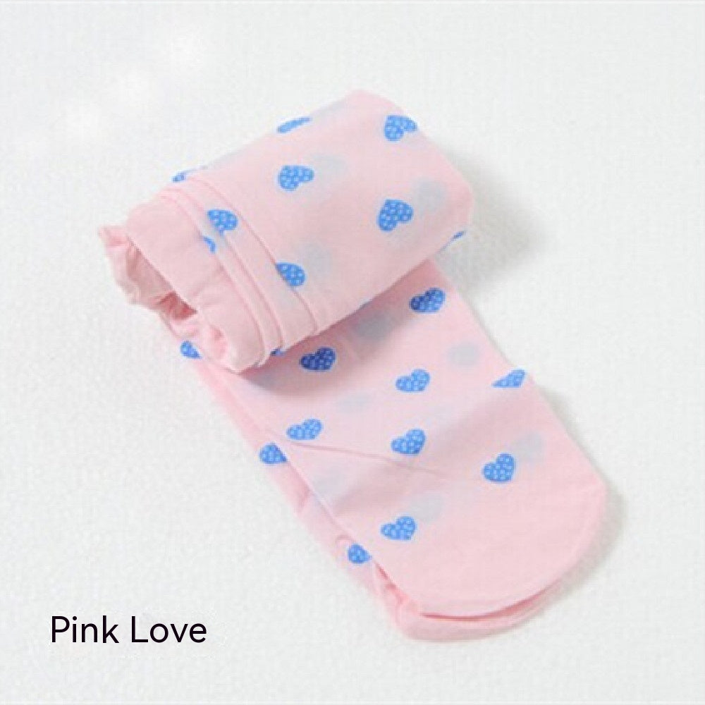 Children's Fashion Love Dot Pantyhose