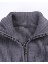 画像をギャラリービューアに読み込む, Zip Turtleneck Wool Coat For Men And Women