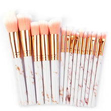 画像をギャラリービューアに読み込む, Set of 15 marbling makeup brushes