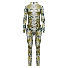 Laden Sie das Bild in den Galerie-Viewer, Animal Snake Pattern 3D Digital Printing One Piece Dress Couple Dress One Piece Set Long Sleeve