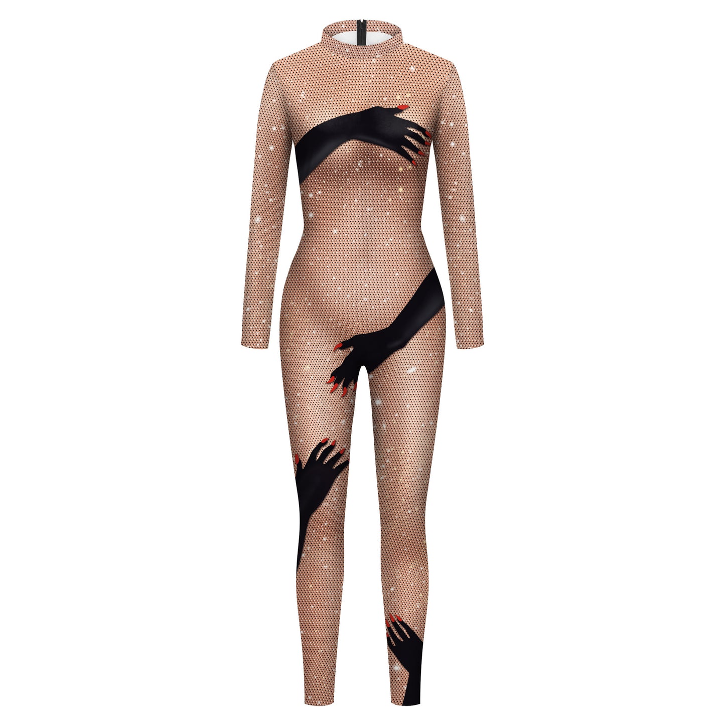 Women's Stage Performance Tights, European And American Digital Printed Full Body Jumpsuit