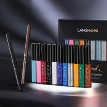 Carica l&#39;immagine nel visualizzatore di Gallery, Make-up Eyeliner Liquid  And Gel Pen Combination Set