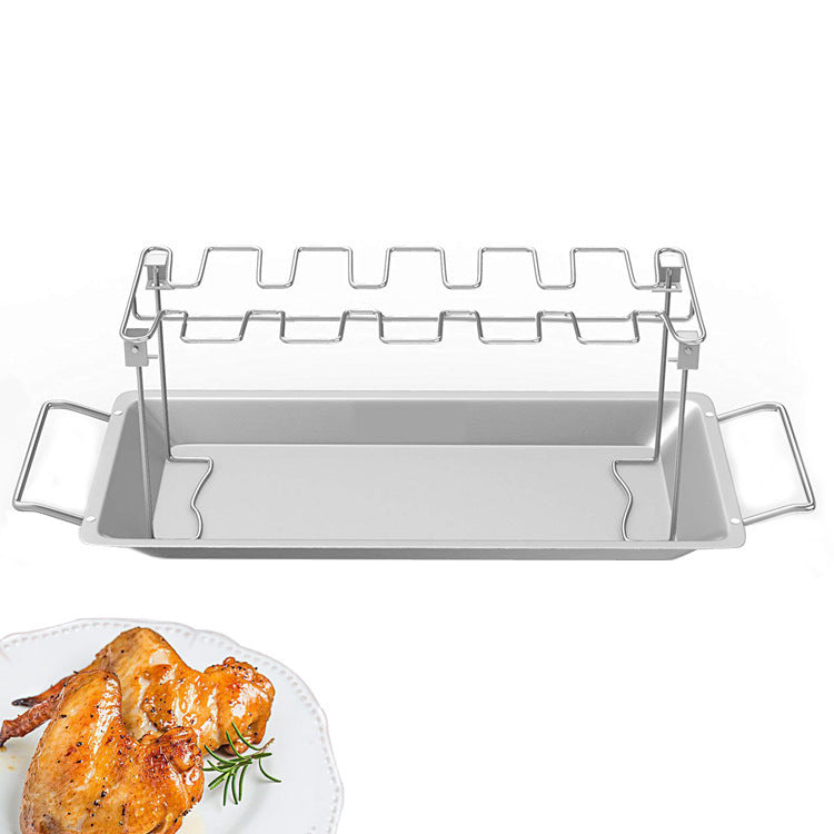 Galvanized Chicken Leg Rack Folding Grill