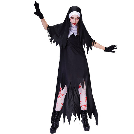 Halloween Women's Blood-stained Dress Suit