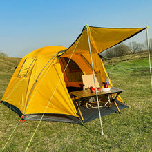 画像をギャラリービューアに読み込む, Four Person Outdoor Camping Space Folding And Thickening Tent Rain And Sun Proof Outdoor