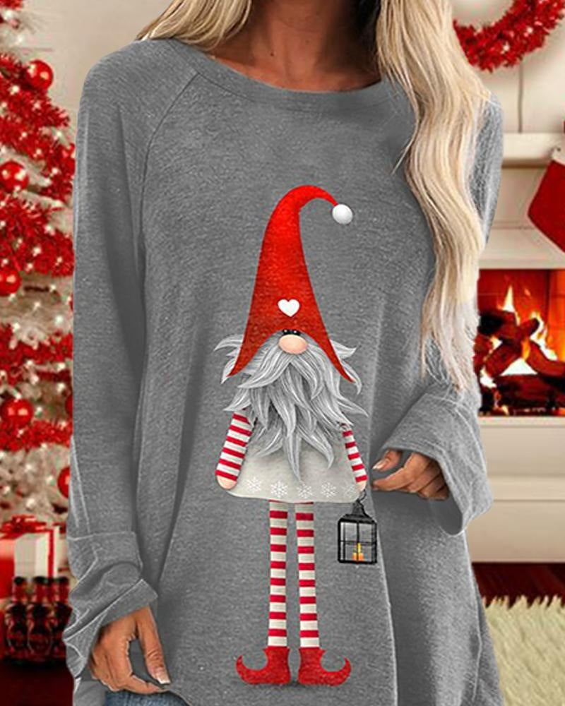 Autumn Christmas Women's Long-sleeved T-shirt