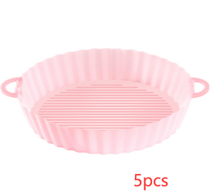 Air Fryer Tray Silicone Kitchen Supplies AirFryer Silicone Pot Grill Pan Accessories Disposable Paper Liner