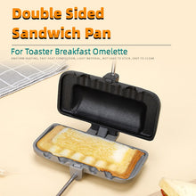 画像をギャラリービューアに読み込む, Double-Sided Sandwich Pan Non-Stick Foldable Grill Frying Pan For Bread Toast Breakfast Machine Pancake Maker