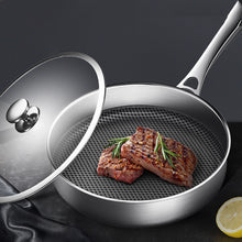 Cargar imagen en el visor de la galería, Household Smokeless 304L Stainless Steel Non-stick Frying Pan