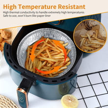 Laden Sie das Bild in den Galerie-Viewer, Non-stick Aluminum Foil Liners Air Fryer Disposable Paper Liner Oil-proof Steaming Basket Kitchen Tool BBQ Drip Pan Tray