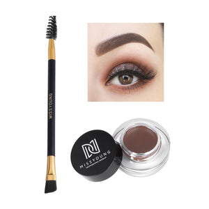 Waterproof Plastic Eyebrow Cream Eyebrow Brush Combination Set