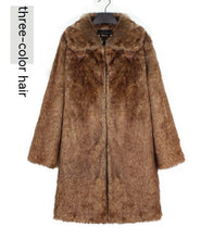 Load image into Gallery viewer, Men&#39;s Overcoat Faux Fur Coat Long Trench Coat