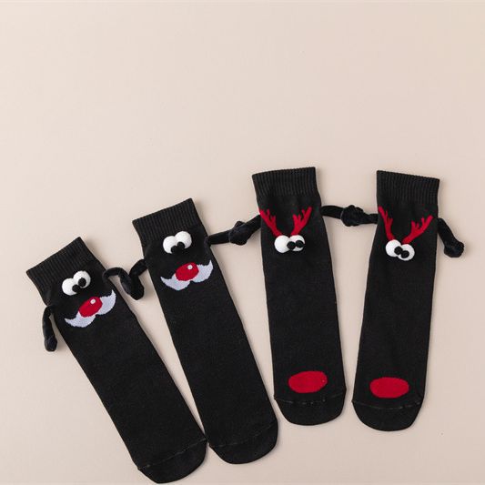 Women's Fashion Simple Christmas Hand Socks