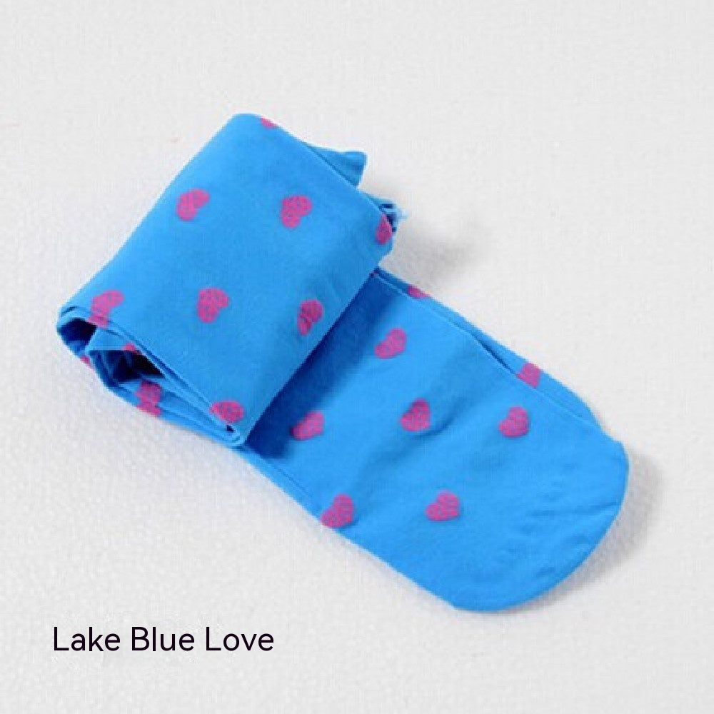 Children's Fashion Love Dot Pantyhose