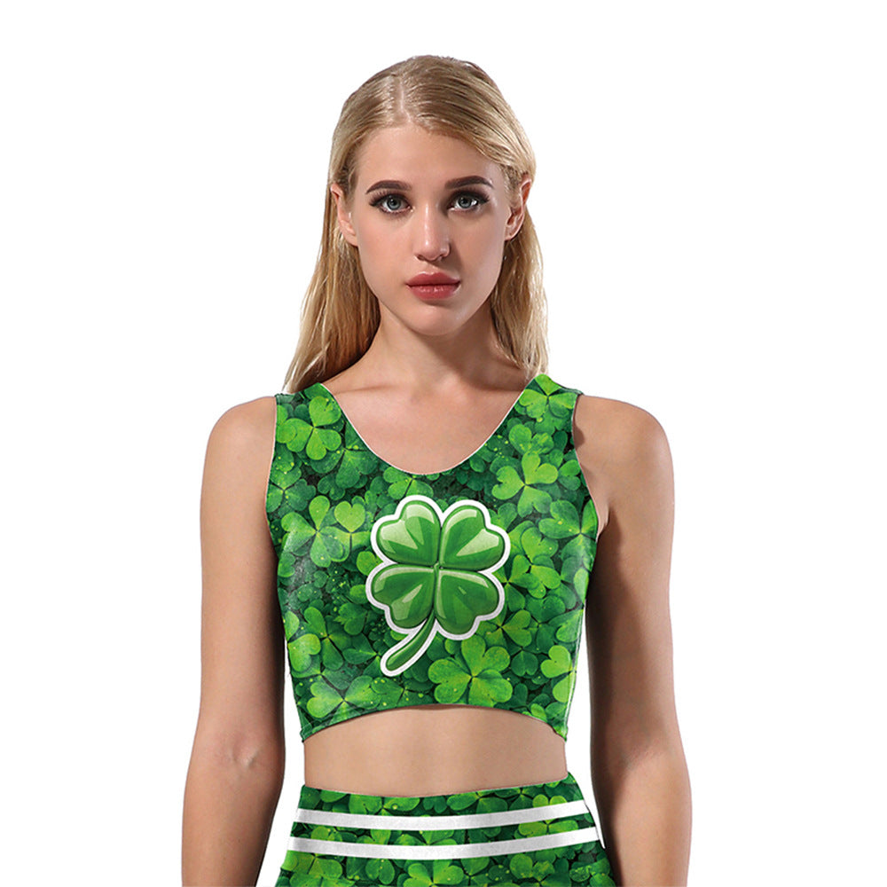 Saint Patrick's Day Digital Printing Festival Outfit Set