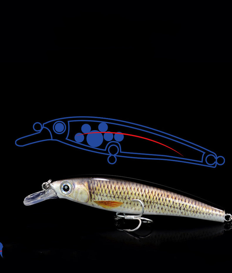 Rechargeable LED vibrating lure bait