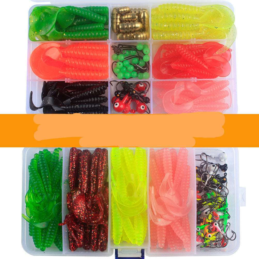 Luya Soft Bait Lead Hook Texas Fishing Gear Set