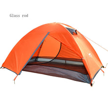 画像をギャラリービューアに読み込む, Lightweight Camping Tent Double Layer Fiberglass 2 Person Waterproof Portable Travel Tent