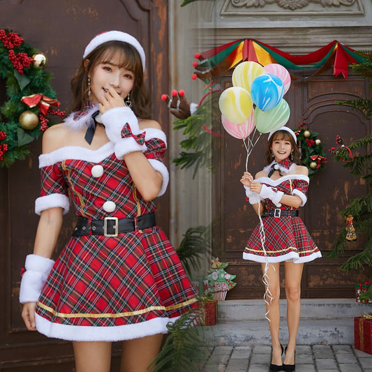 Women's Plaid Christmas Ordinary Stage Wear