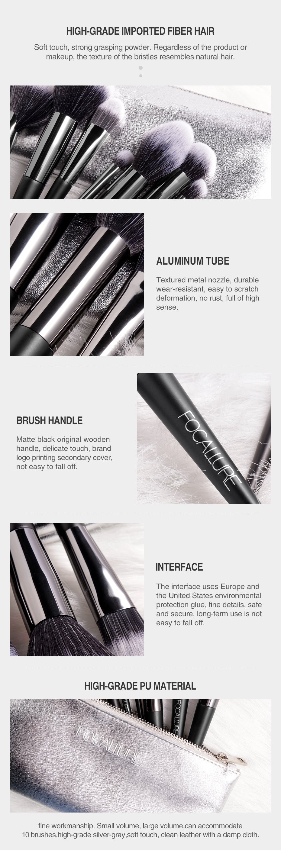 Makeup Brush Set Ten Pack Complete Set For Beginners Beauty Tools Powder Brush Eye Shadow Brush