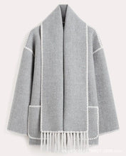 画像をギャラリービューアに読み込む, Women&#39;s Scarf Tassel Fashion Woolen Coat