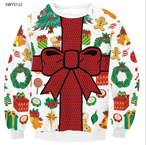 Spring Christmas Digital Printing Sweater